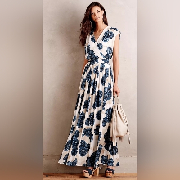 Anthropologie Campanula Maxi Fairy Fluence Dress  Size 6 By Christina economou - Picture 1 of 14
